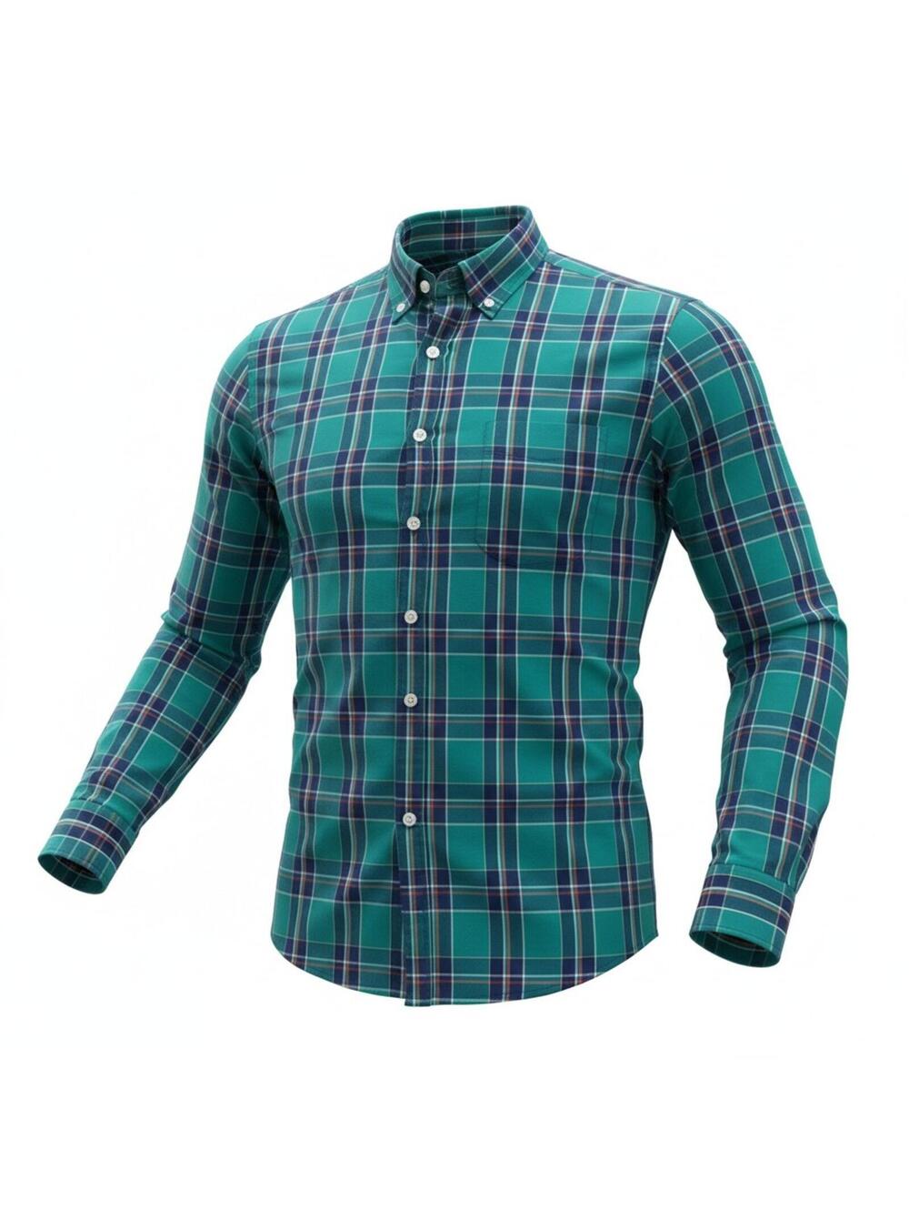 Lands' End Men's Sail Rigger Oxford Shirt - Tailored Fit - Size S